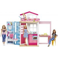 Mattel Barbie dům 2v1 a panenka 4