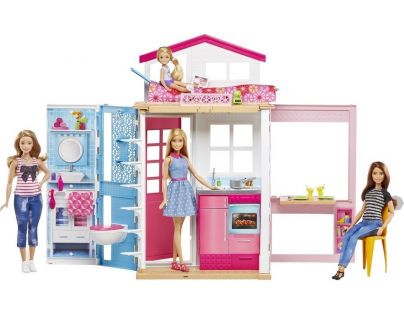 Mattel Barbie dům 2v1 a panenka