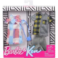 Mattel Barbie dvoudílný set oblečků pro Barbie a Kena kostkované 72 2