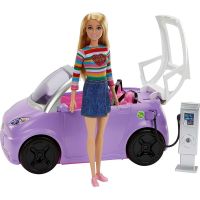 Mattel Barbie Elektromobil 2 v 1 fialový 3