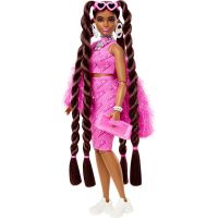 Mattel Barbie Extra Růžové šaty Zlaté osmdesátky 2