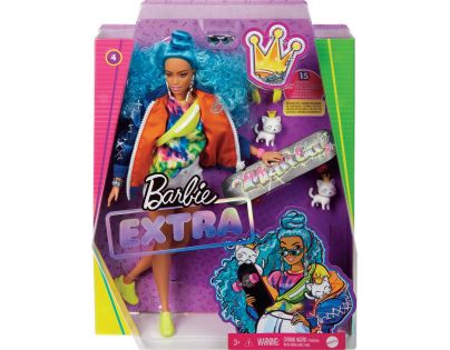 Mattel Barbie extra s modrým afro účesem