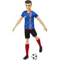 Mattel Barbie Fotbalová panenka Ken v modrém dresu 2