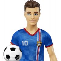 Mattel Barbie Fotbalová panenka Ken v modrém dresu 5