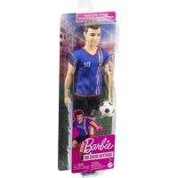 Mattel Barbie Fotbalová panenka Ken v modrém dresu 6