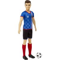 Mattel Barbie Fotbalová panenka Ken v modrém dresu 3