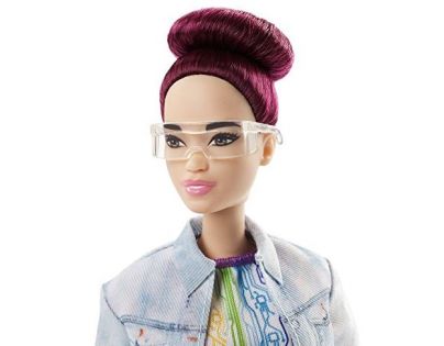 Mattel Barbie inženýrka robotiky Fialové vlasy