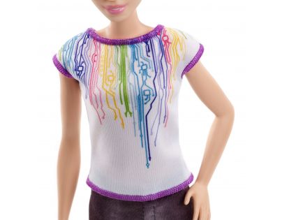 Mattel Barbie inženýrka robotiky Fialové vlasy