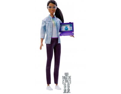Mattel Barbie inženýrka robotiky Hnědé vlasy