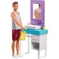 Mattel Barbie Ken s nábytkem umyvadlo 2