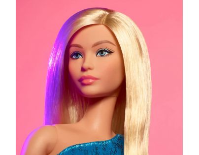 Mattel Barbie Looks blondýnka v modrých šatech