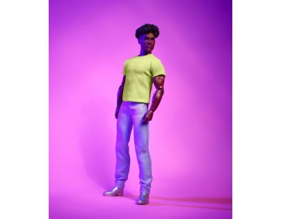 Mattel Barbie Looks Ken s černými kudrnatými vlasy v Y2K outfitu