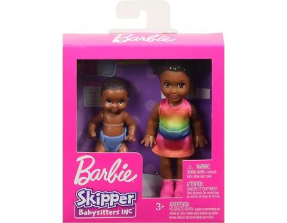 Mattel Barbie malí sourozenci holčička černoška