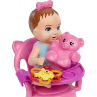 Mattel Barbie miminko herní set s jídelní židličkou 2