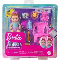 Mattel Barbie miminko herní set s jídelní židličkou 6