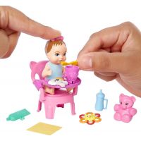 Mattel Barbie miminko herní set s jídelní židličkou 3