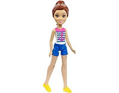 Mattel Barbie Mini panenka modré kraťasy FHV58