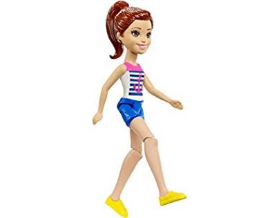 Mattel Barbie Mini panenka modré kraťasy FHV58