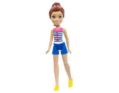 Mattel Barbie Mini panenka modré kraťasy FHV58