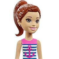 Mattel Barbie Mini panenka modré kraťasy FHV58 4