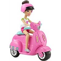 Mattel Barbie Mini vozítko panenka Skútr FHV80 2