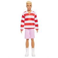 Mattel Barbie model Ken červenobílé proužkované triko