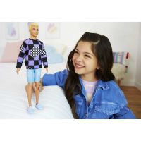 Mattel Barbie model Ken kostkovaná srdce 5