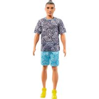 Mattel Barbie Model Ken tričko s kašmírovým vzorem 30 cm 3