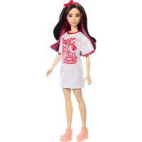 Mattel Barbie modelka Bílé lesklé šaty