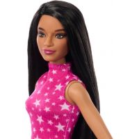 Mattel Barbie modelka - lesklá sukně a růžový top s hvězdami 3