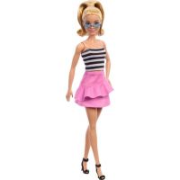 Mattel Barbie modelka Růžová sukně a pruhovaný top