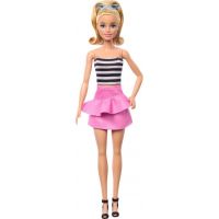 Mattel Barbie modelka Růžová sukně a pruhovaný top 2