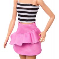 Mattel Barbie modelka Růžová sukně a pruhovaný top 4