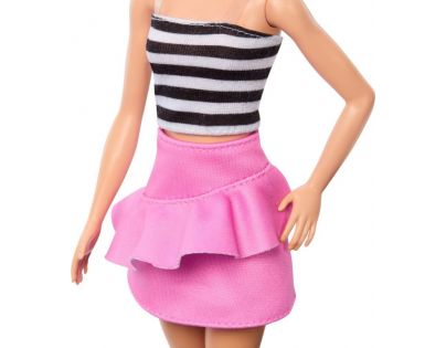 Mattel Barbie modelka Růžová sukně a pruhovaný top
