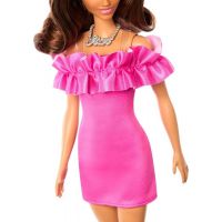 Mattel Barbie modelka Růžové šaty s volánky 4
