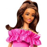 Mattel Barbie modelka Růžové šaty s volánky 3