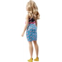 Mattel Barbie Modelka černomodré šaty s ledvinkou 29 cm 3