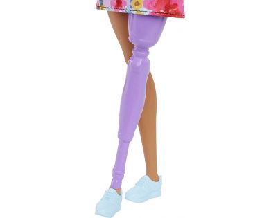 Mattel Barbie modelka květinové šaty na jedno rameno
