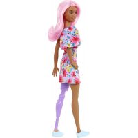 Mattel Barbie modelka květinové šaty na jedno rameno 2