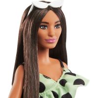 Mattel Barbie Modelka limetkové šaty s puntíky 29 cm 4