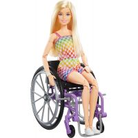 Mattel Barbie Modelka na invalidním vozíku v kostkovaném overalu 29 cm 4