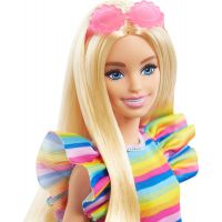 Mattel Barbie Modelka proužkované šaty s volány 29 cm 4