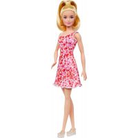 Mattel Barbie modelka Růžové květinové šaty