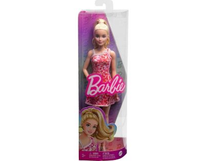 Mattel Barbie modelka Růžové květinové šaty