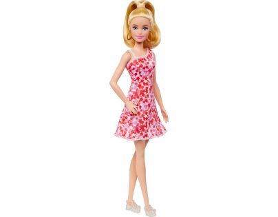 Mattel Barbie modelka Růžové květinové šaty