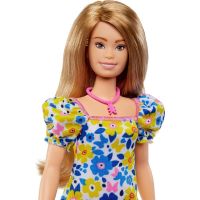 Mattel Barbie modelka Šaty s modrými a žlutými květinami 4