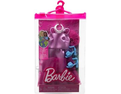 Mattel Barbie obleček s doplňky v praktickém balení HJT20