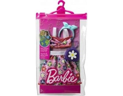 Mattel Barbie Obleček s doplňky v praktickém balení HJT21