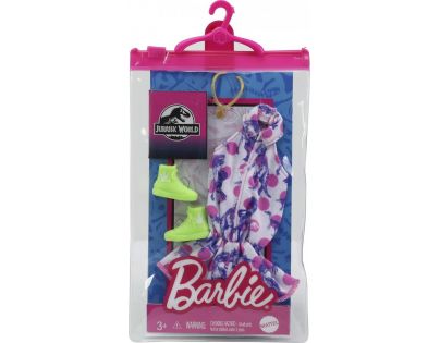 Mattel Barbie obleček 30 cm s doplňky v praktickém balení Jurský svět GRD45