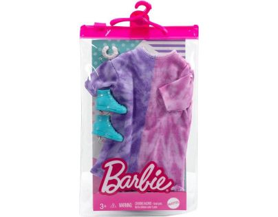 Mattel Barbie obleček 30 cm s doplňky v praktickém balení šaty HBV31